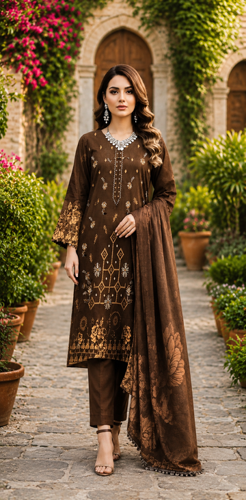 ROSHINI VOL-11270 (UNSTITCHED) MATCH A LUCKY NUMBER FROM TO YOUR PRODUCT NUMBER AND WIN 3000 PKR CASHBACK.