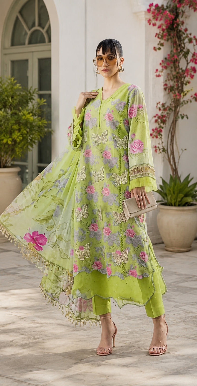 Maria b  M print (UNSTITCHED)